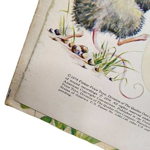 Vintage Children's Toys, 70s Fisher Price "Animal Sounds" Talk To Me Record Book - Picture 2 of 9